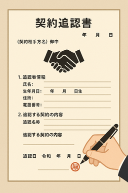 契約追認書