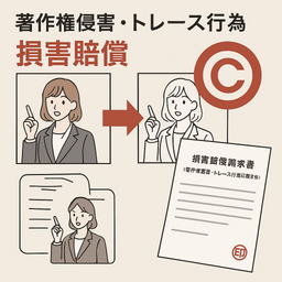 損害賠償請求書(著作権侵害:トレース行為)