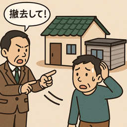 〔内容証明郵便用・増築部分撤去請求催告書〕