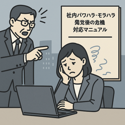 社内パワハラ・モラハラ発覚後の危機対応マニュアル