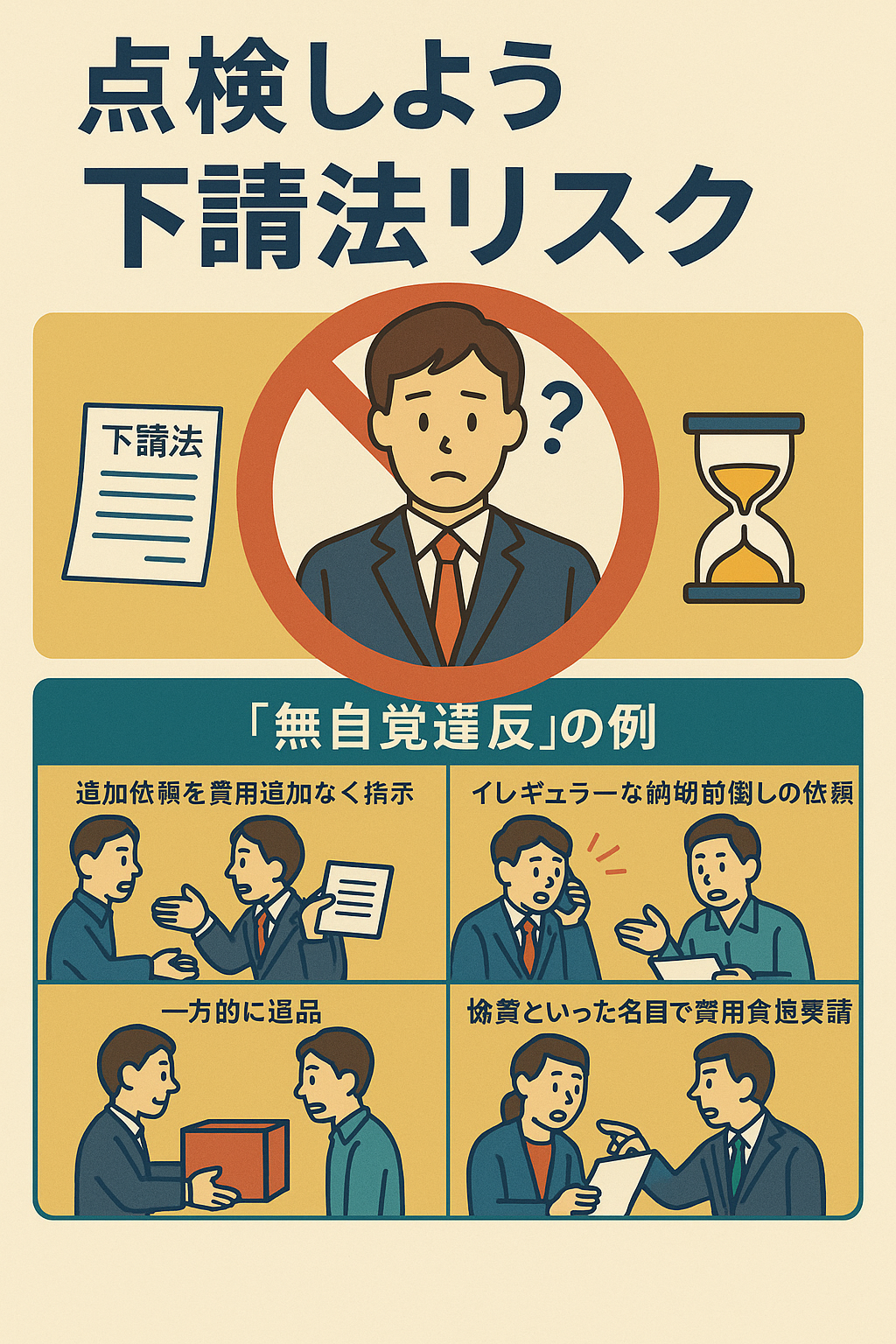 「下請法は購買部門だけのルール」だと思ったら大間違い！🚨 全社的なコンプライアンスリスクの実態