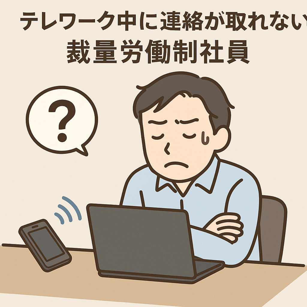 テレワーク中に連絡が取れない裁量労働制社員、懲戒処分できる？🤔 人事担当者が知っておくべきポイント