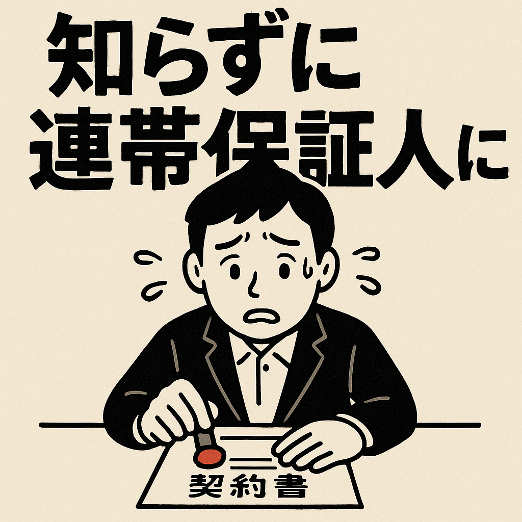 【要注意】知らずに連帯保証人になっているかも！法定連帯保証の恐ろしい盲点