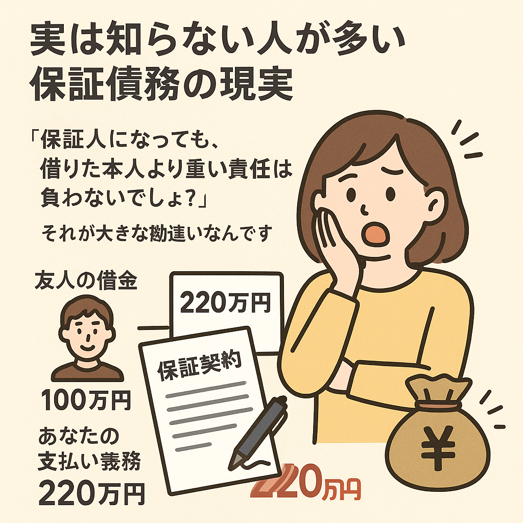 保証人になるなら要注意！😱「保証債務は軽いはず」という思い込みの落とし穴
