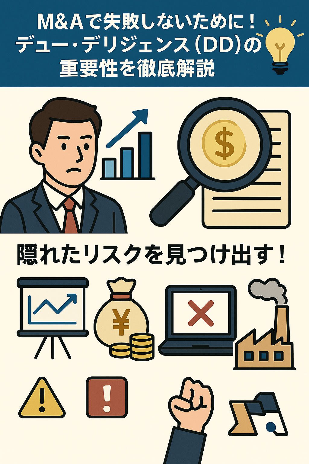 📊 M&Aで失敗しないために！デュー・デリジェンス（DD）の重要性を徹底解説 💡