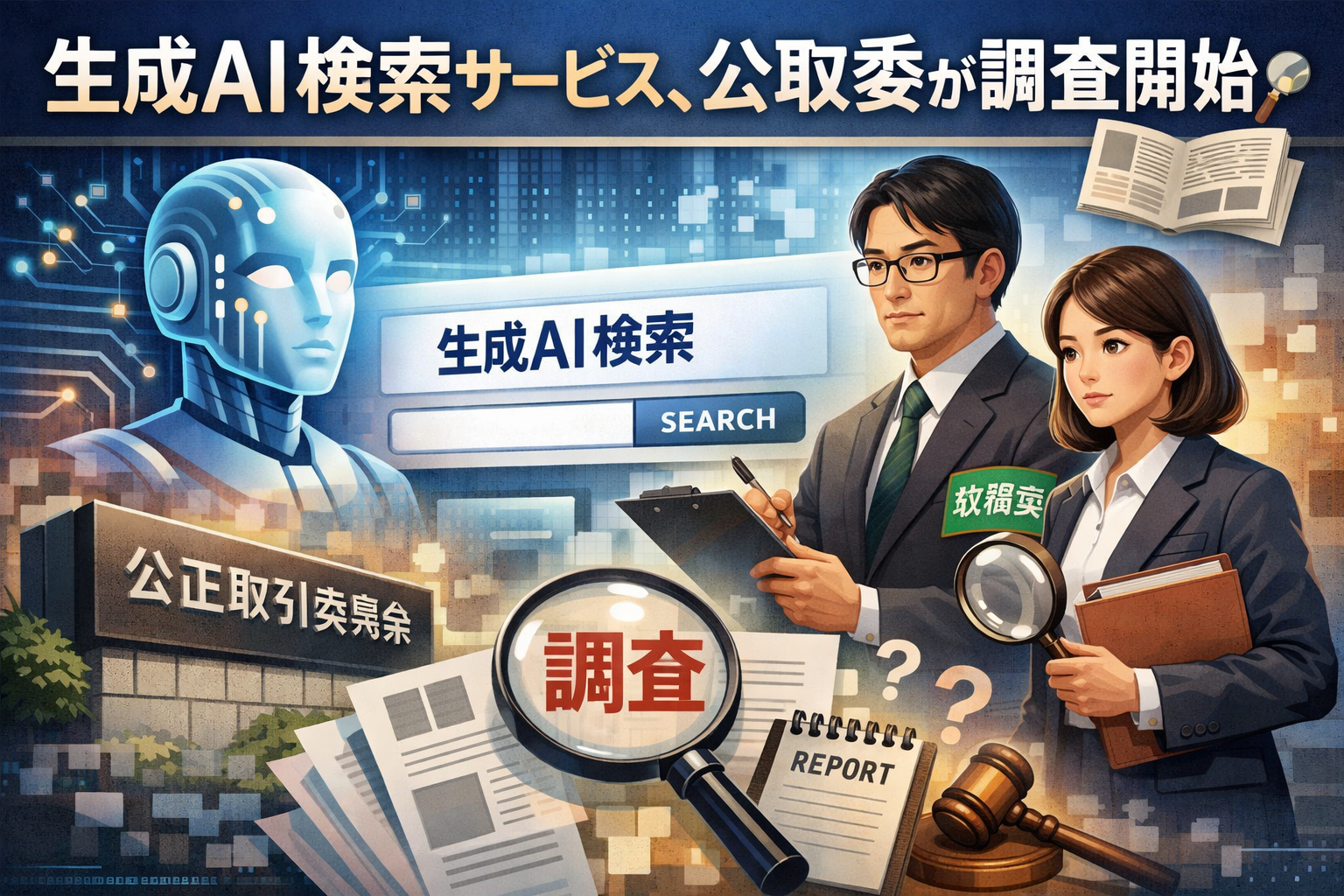 生成AI検索サービス、公取委が調査開始 📰🔍