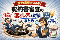 🔍 失敗事例から学ぶ！契約書審査の落とし穴と対策まとめ