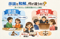 示談と和解、何が違うの？🤔 知っておきたい法律知識をやさしく解説