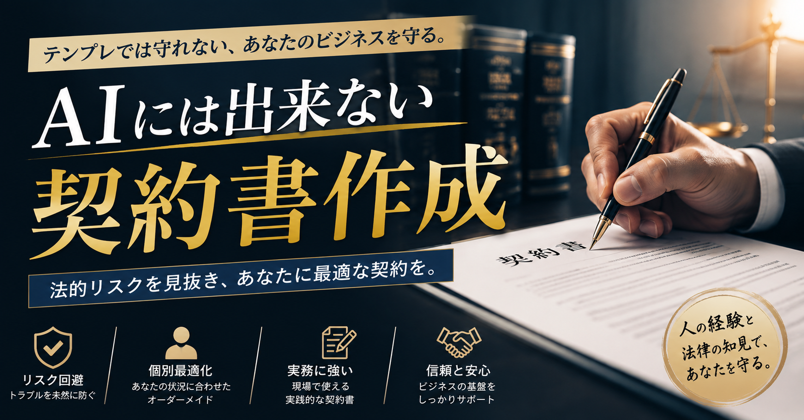 🤖✋ AIには出来ない、契約書作成という仕事