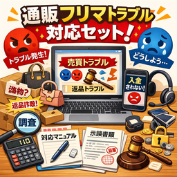 通販・フリマ　商品トラブル完全対応セット ─ 未着・偽物・不良品・詐欺対応　申入書から示談書まで12書式