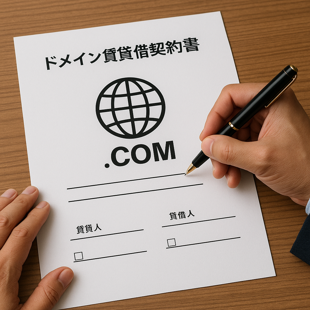 〔改正民法対応版〕ドメイン賃貸借契約書