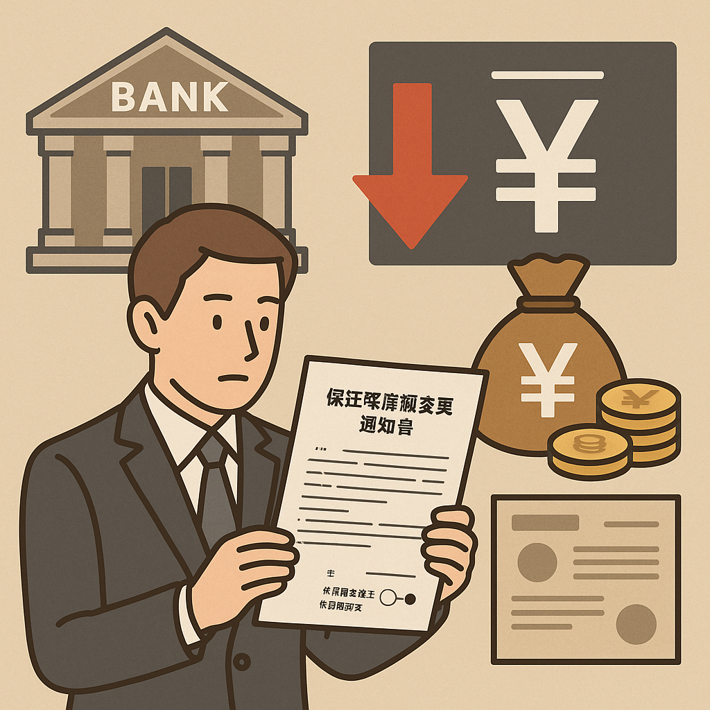 保証限度額変更通知書