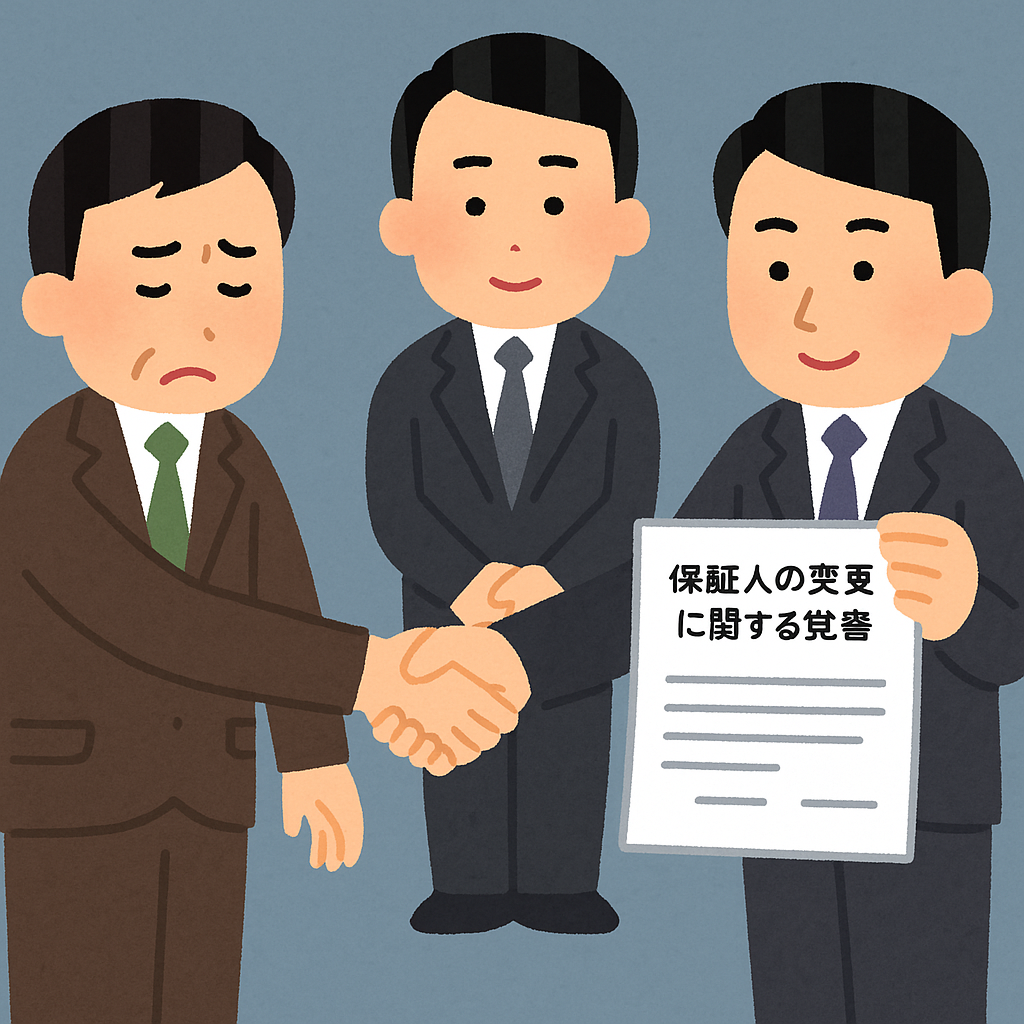 保証人変更に関する覚書