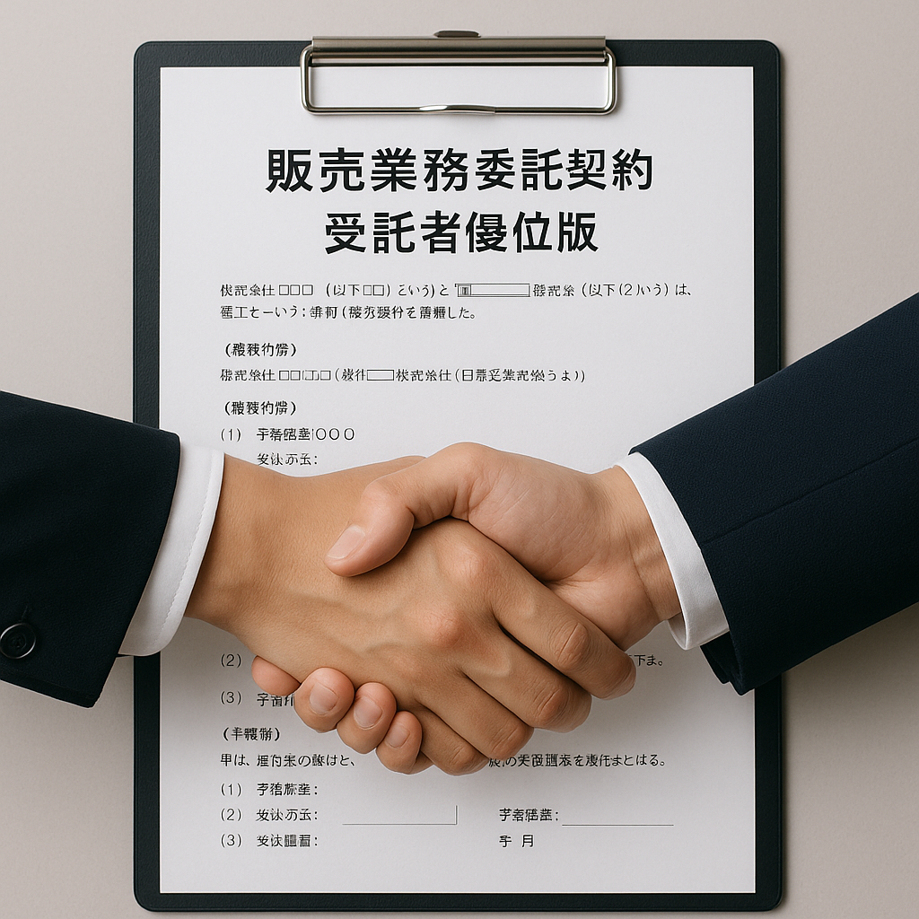 〔改正民法対応版〕販売業務委託契約（受託者優位）