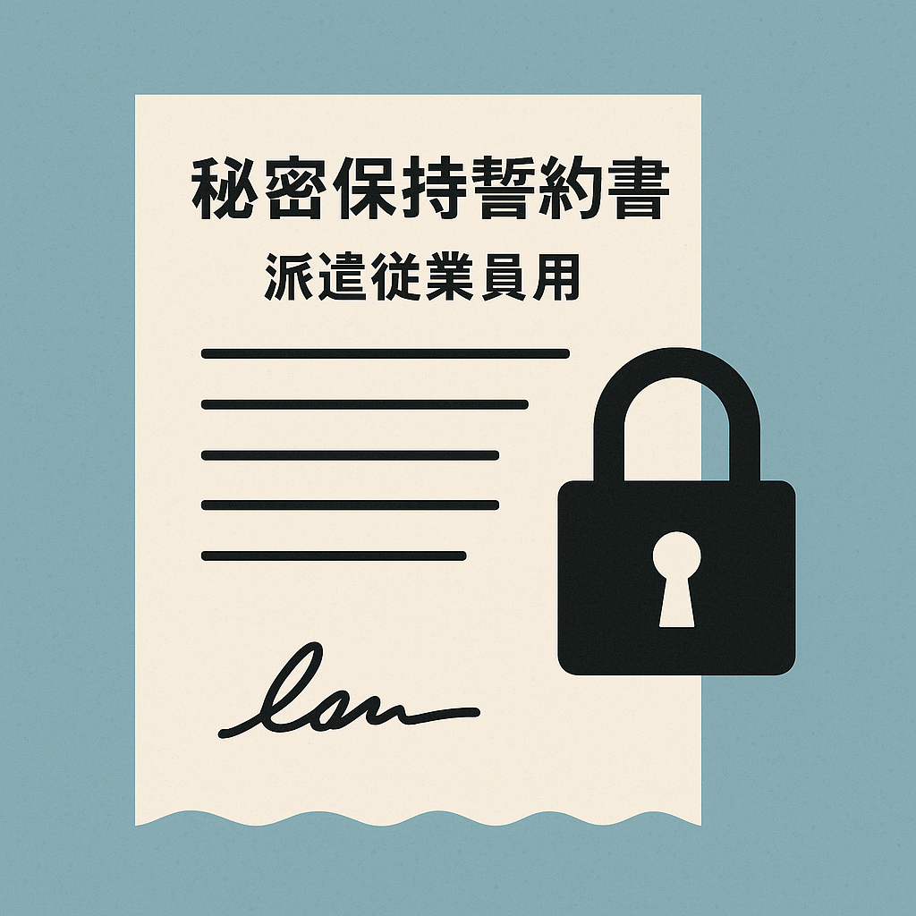 秘密保持誓約書（派遣従業員用）