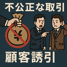 不公正な取引方法による顧客誘引の中止要請書