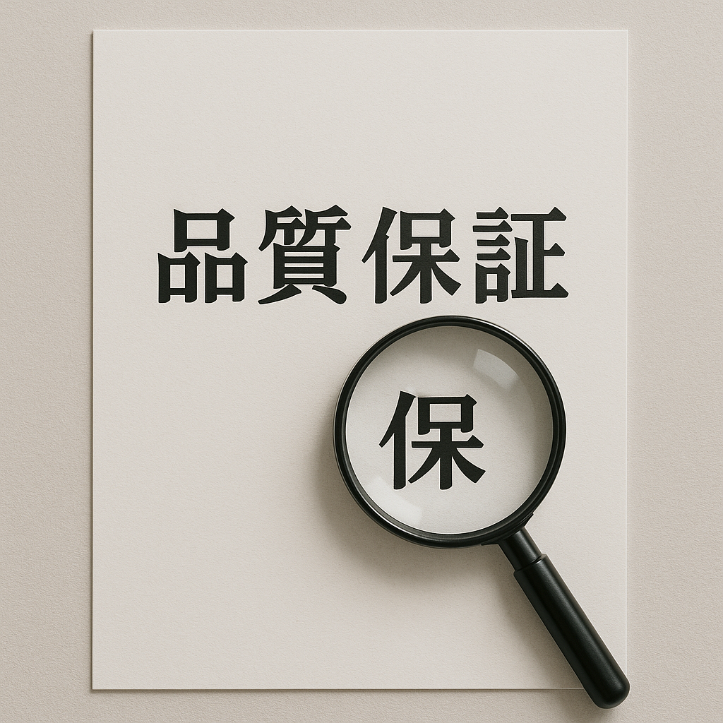 〔参考和訳付・中国語契約〕质量保证合同（品質保証契約書）