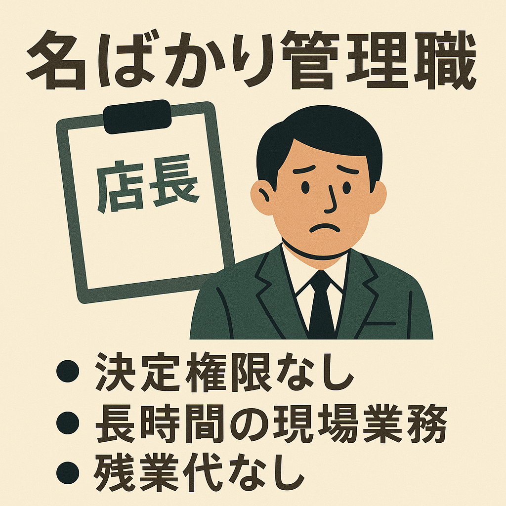 「名ばかり管理職」退職者からの残業代請求通知書