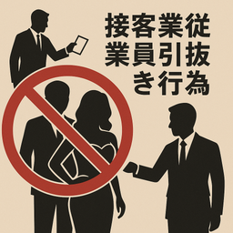 〔水商売・風俗用〕接客業従業員引抜き行為に関する損害賠償示談契約書