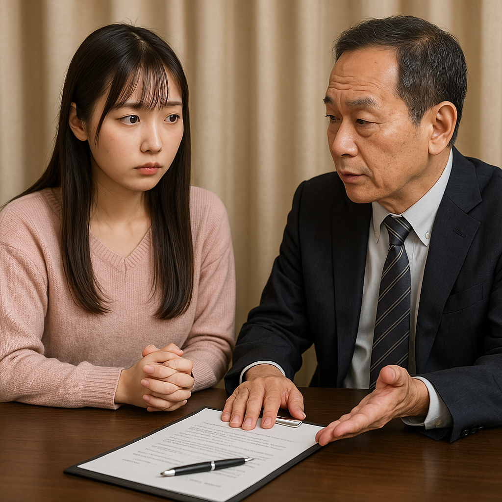 頂き女子トラブルを示談で解決するテンプレート