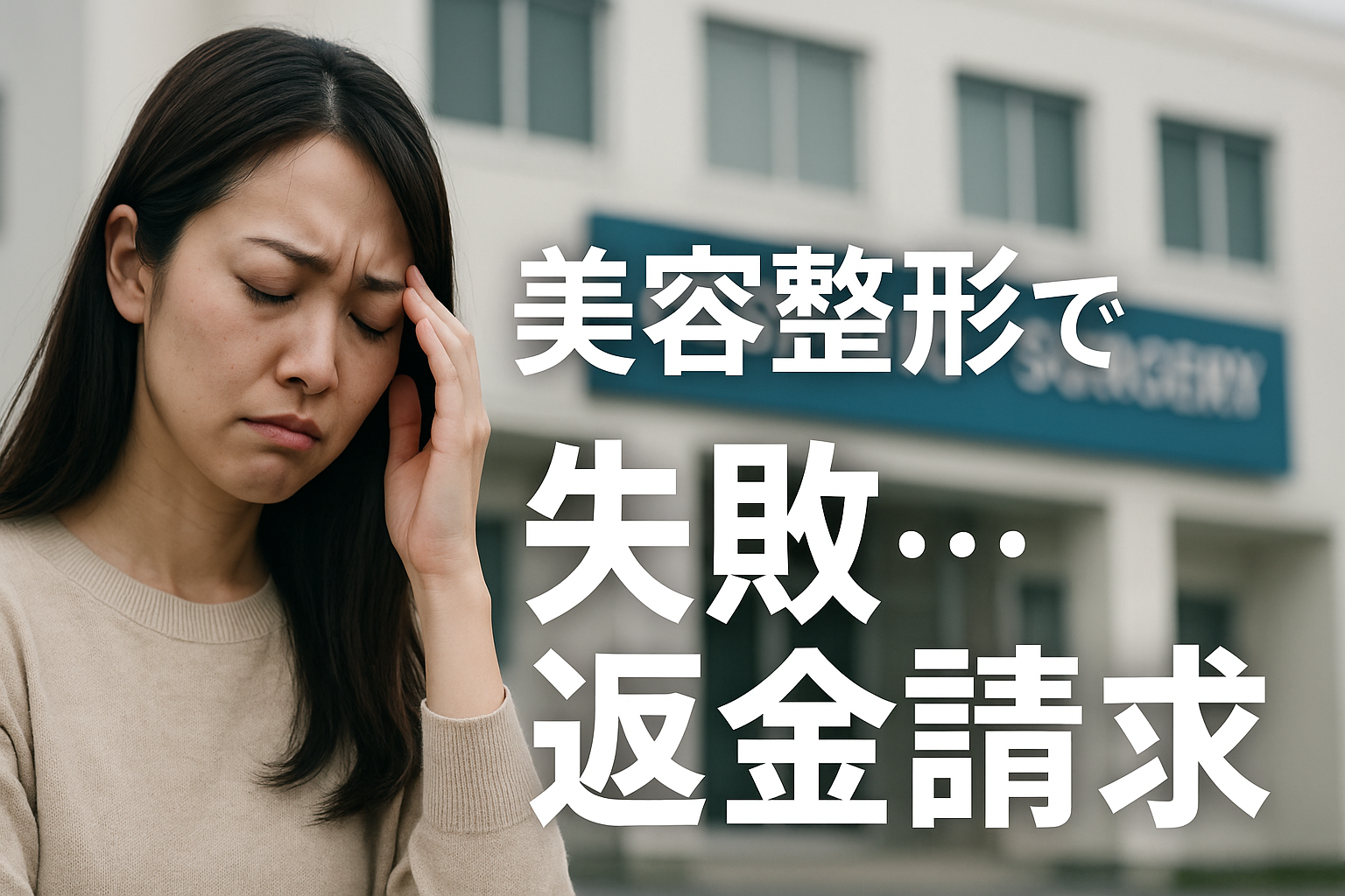 美容整形で失敗された…クリニックへの返金請求書テンプレート【内容証明対応】