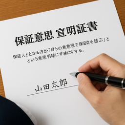 〔改正民法対応版〕保証意思宣明証書（通常保証版）