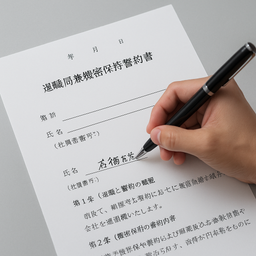 【参考和訳付】Notification of Retirement and Pledge of Confidentiality（退職届及び機密保持誓約書）