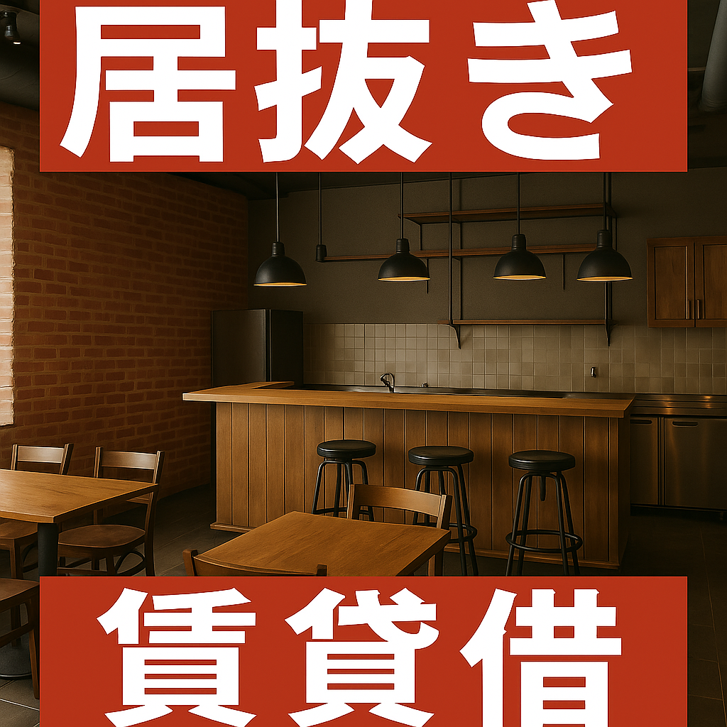 〔店舗などの不動産と、その中にある設備や備品を一体として貸し借りし、借りた側がそのまま営業を引き継いで行う〕営業賃貸借契約書