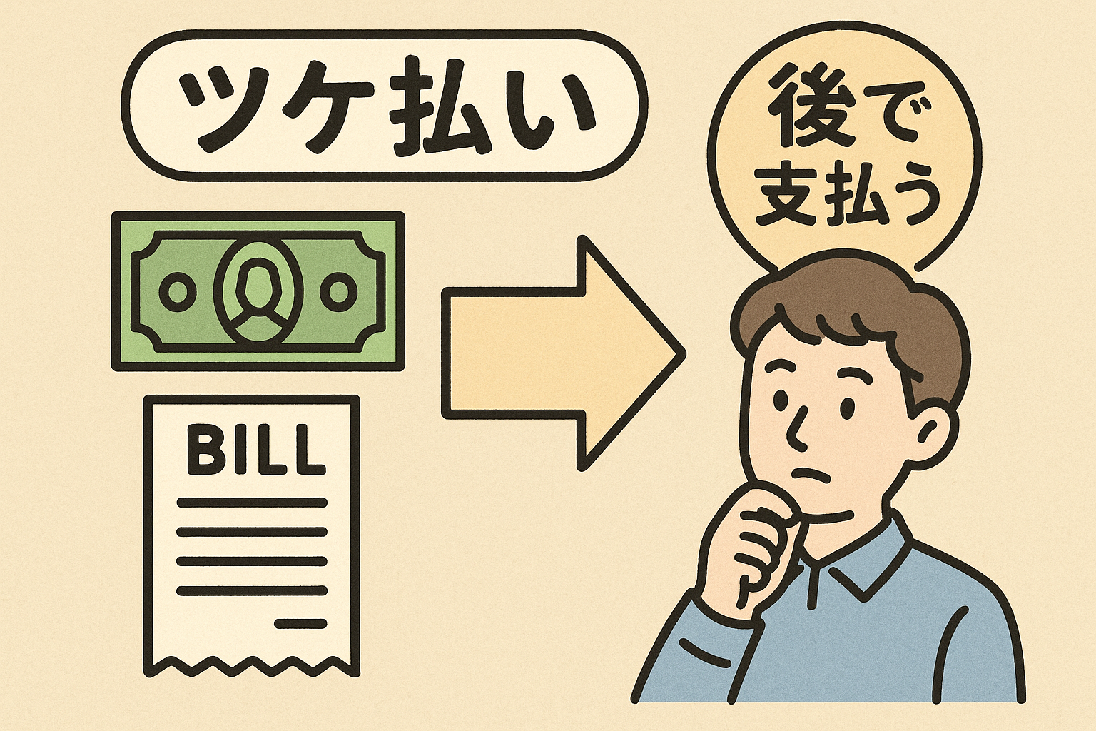ツケ払い誓約書（連帯保証人無し版）