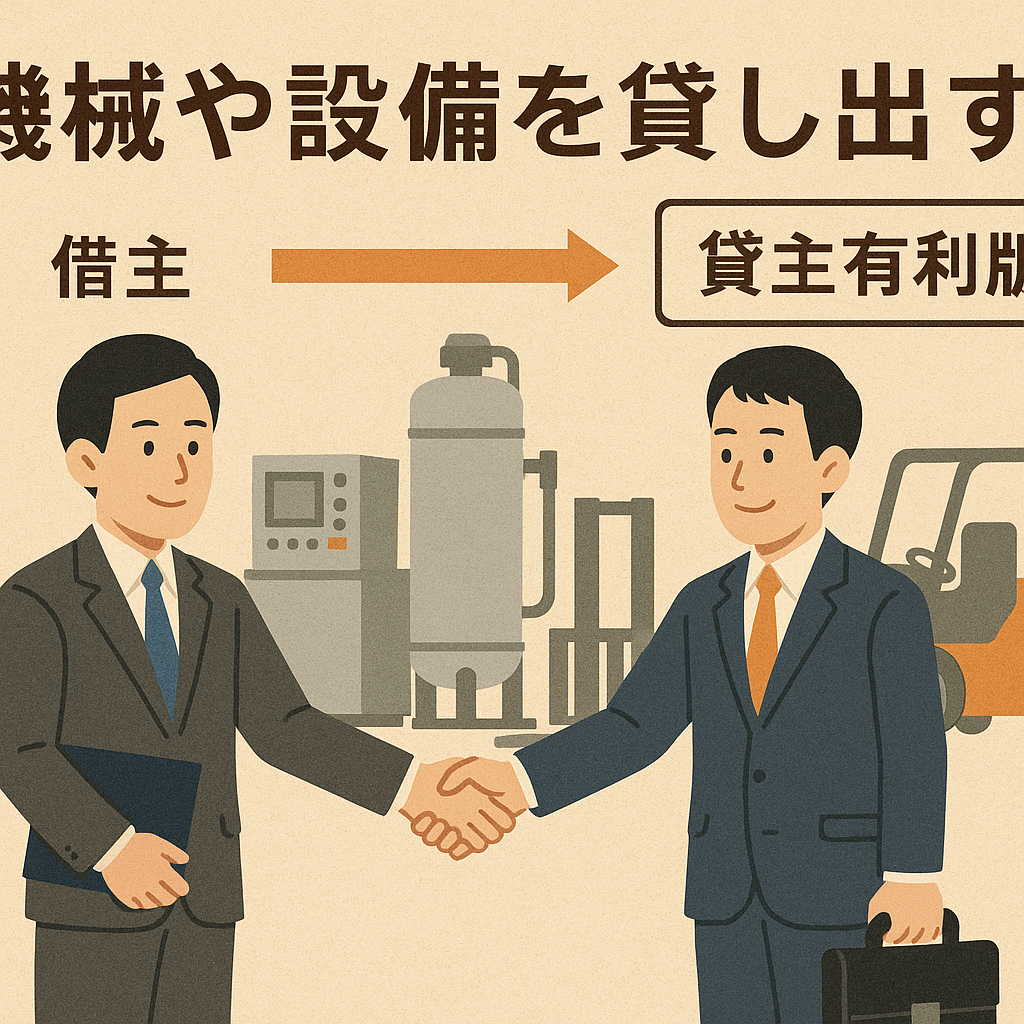 〔改正民法対応版〕機械・設備賃貸借契約書（貸主有利版）