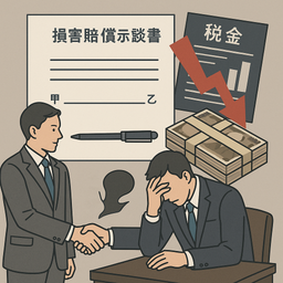 経営コンサルティング業務に起因する追徴課税に関する損害賠償示談書