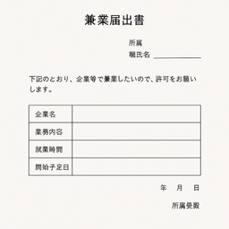 兼業届出書