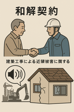 建築工事による近隣被害に関する和解契約書