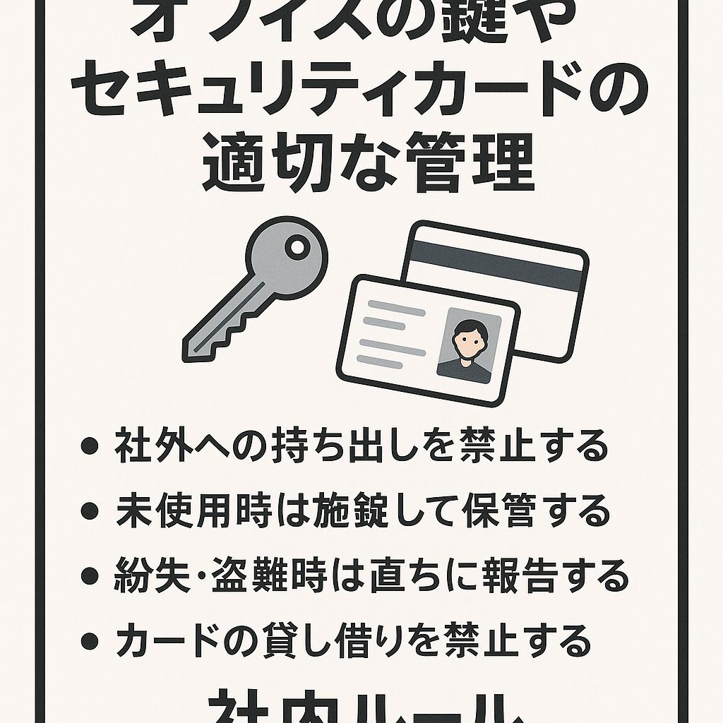鍵・セキュリティカード取扱管理規程 · テンプラザ ～書式工房～