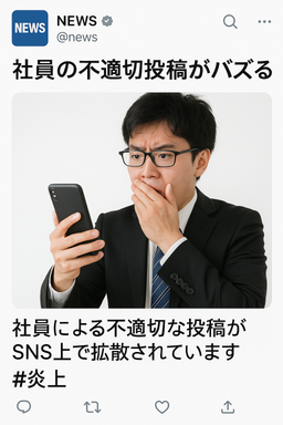 SNS炎上時の社内初動マニュアル ～社員の不適切投稿がバズった時の対処法～