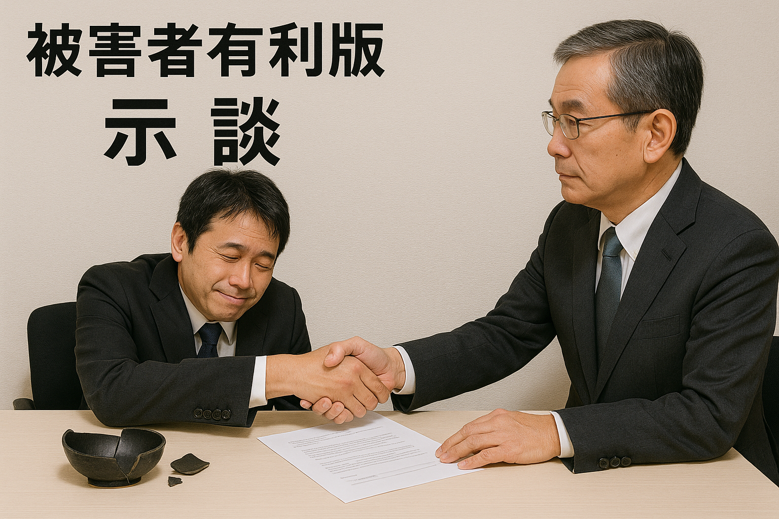 〔被害者有利版〕器物損壊事件に関する示談書