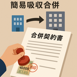 合併契約書（簡易吸収合併）