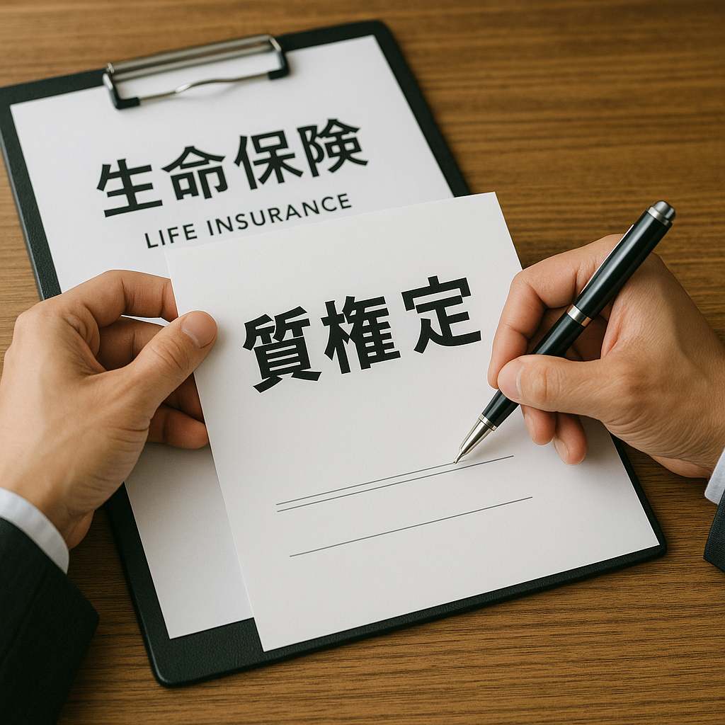 生命保険質権設定契約書
