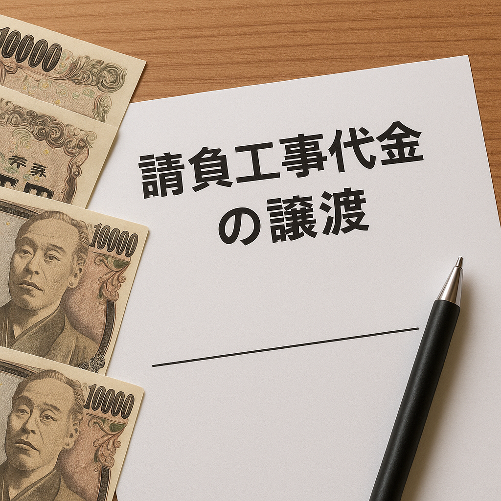 債権譲渡契約書（請負工事代金の譲渡）