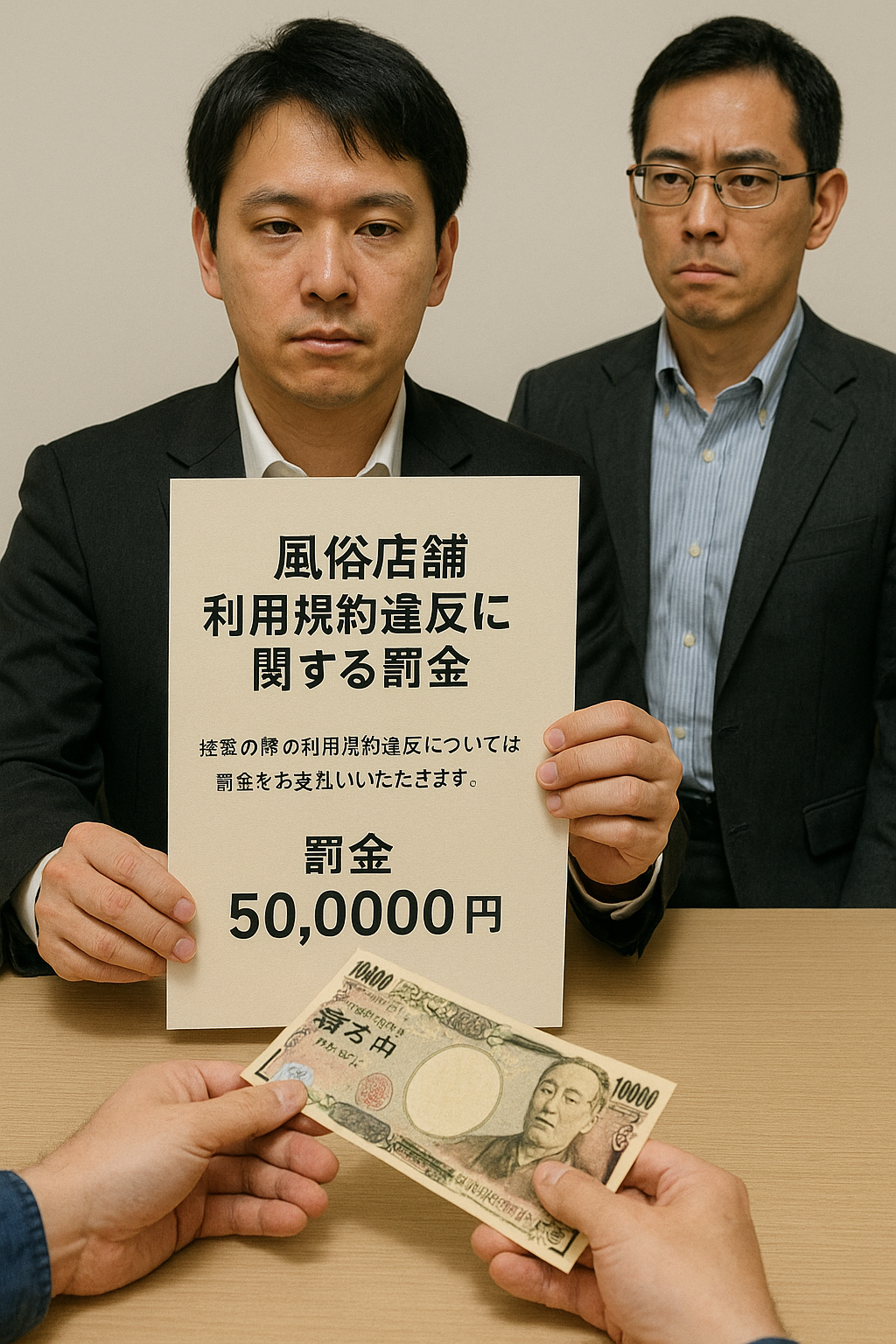 【改正民法対応版】風俗店舗利用規約違反に関する罰金等合意書〔保証人あり版〕