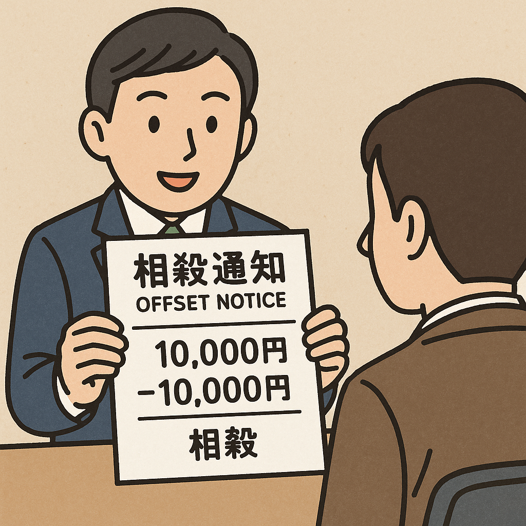 【改正民法対応版】相殺通知書（売掛金用）