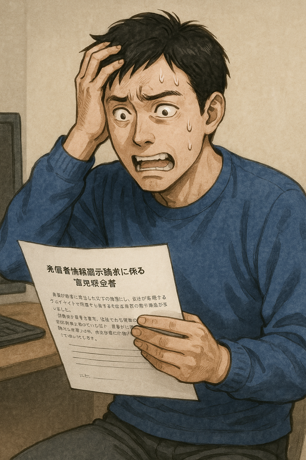 〔拒否例文〕発信者情報開示請求に係る意見照会書に対する回答書