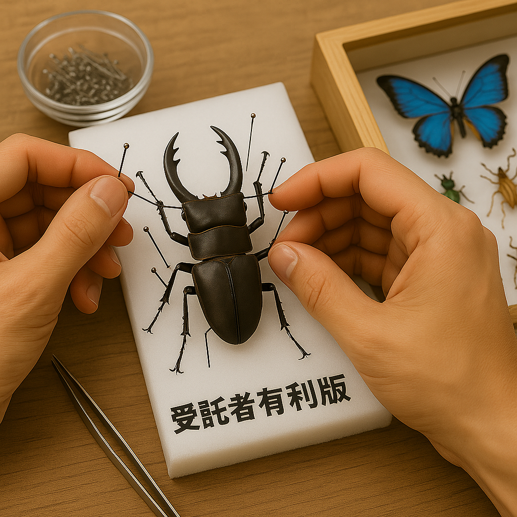 〔改正民法対応版〕昆虫標本制作委託契約書（受託者有利版）