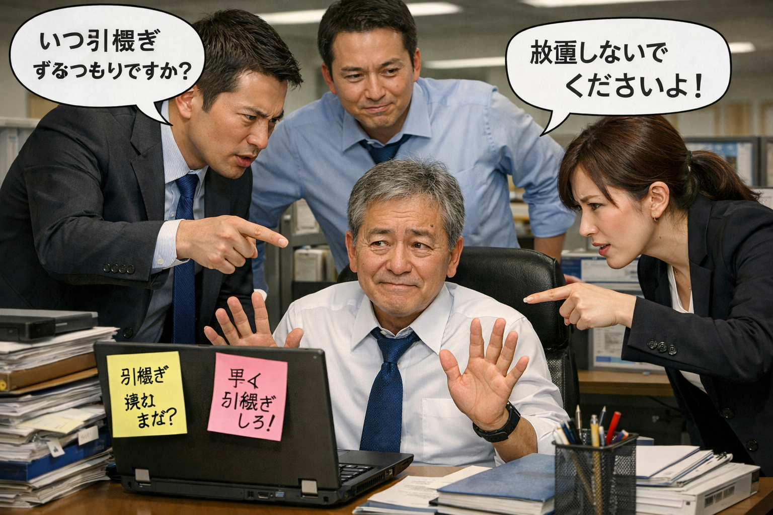 「退職予定者への業務引継ぎ警告書」雛型（受領確認欄・対応措置明記版）