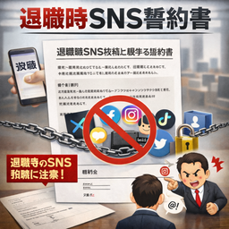 退職時SNS投稿に関する誓約書（口コミサイト・誹謗中傷対策／公益通報保護条項付き）