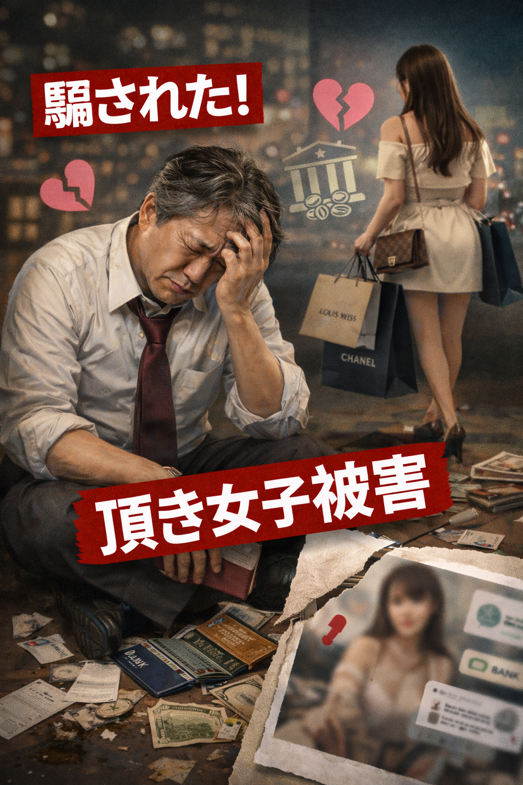 【返金請求書】頂き女子・恋愛詐欺被害の金銭返還を求める書式（Word形式・すぐ使える雛形）