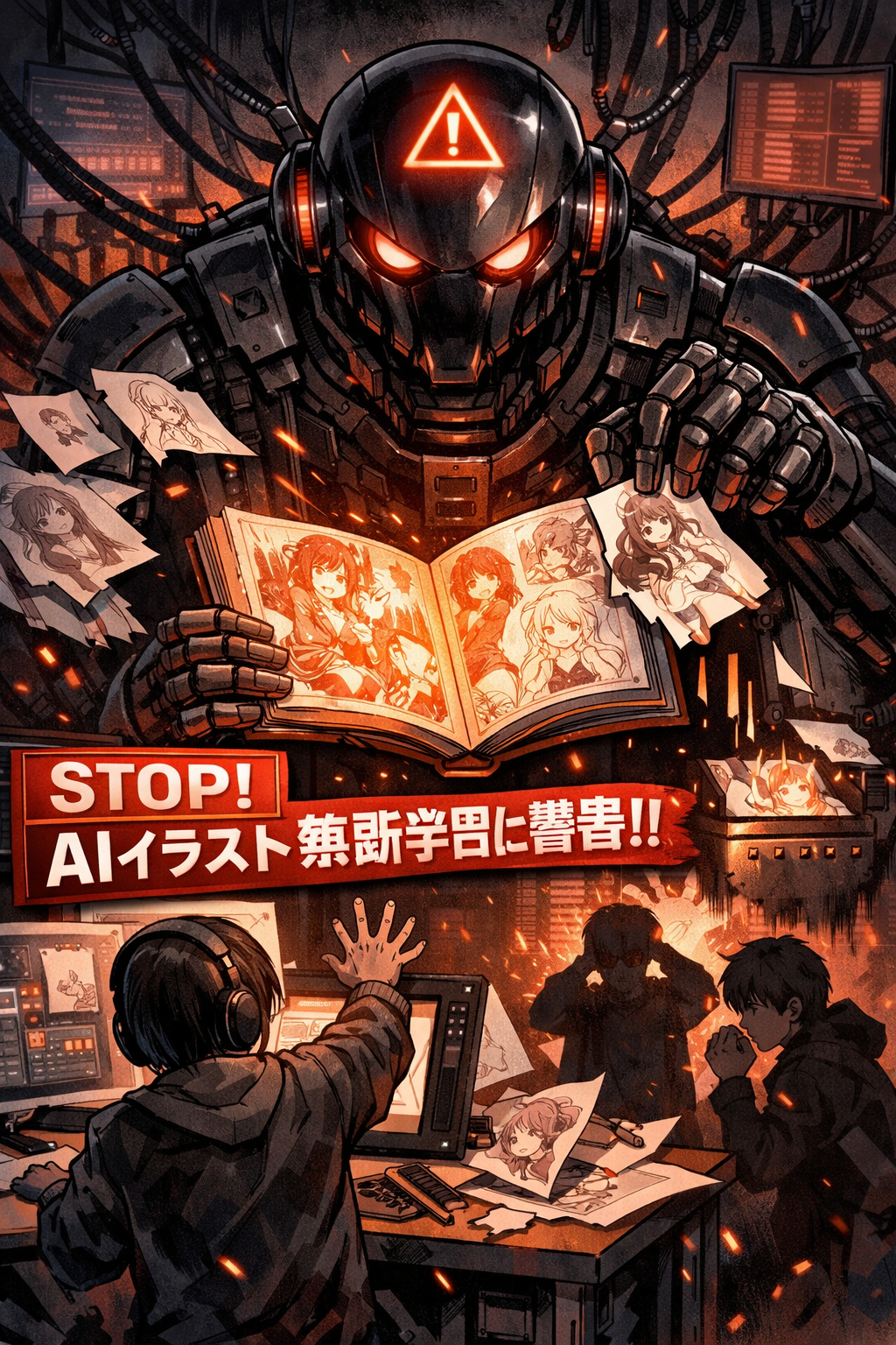 【クリエイター向け】AI学習データからの削除請求 警告書テンプレート