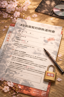 【AV出演被害防止・救済法対応】出演契約解除通知書（任意解除・取消し・法定義務違反解除対応）