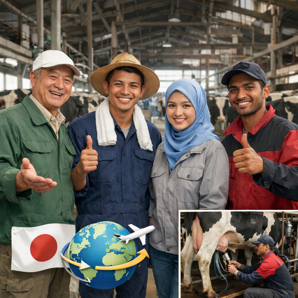 【書類5点＋記入マニュアル付】酪農経営者のための特定技能外国人受入れ書類パック｜雇用契約書・雇用条件書・誓約書・支援計画書｜搾乳シフト・早朝手当対応｜Word形式