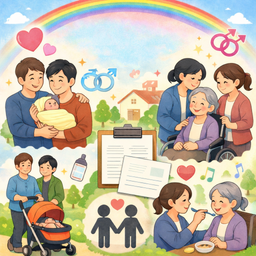 育児・介護休業規程【同性パートナー対応版】2025年法改正対応・産後パパ育休＆子の看護等休暇拡充版